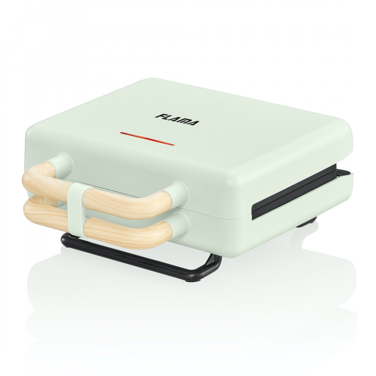 Grill Panini FLAMA 4964FL Vert Menthe – 800 W, Plaques Amovibles 22,5 X 13 Cm, Design Compact Et Fun